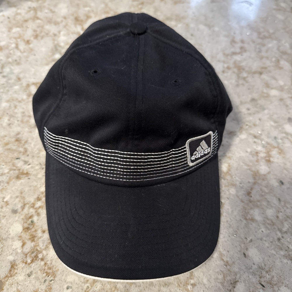 Adidas Women's Black Satin Baseball Cap/Strapback Hat